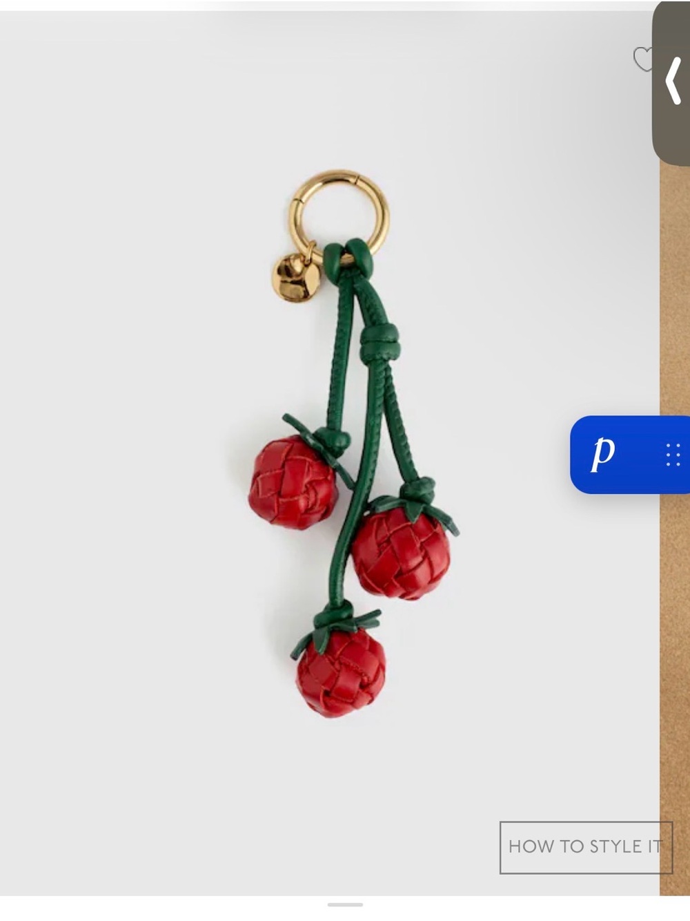 Madewell Red Tomato Bag Charm